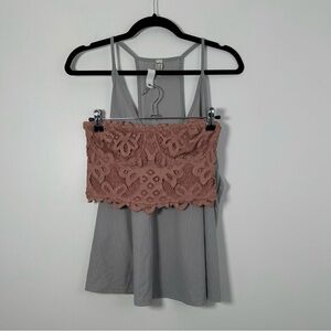 Free People Intimately Loungwear Tank & Bralette Size M (lot)